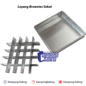 Loyang Brownies Sekat - Kampung Kaleng