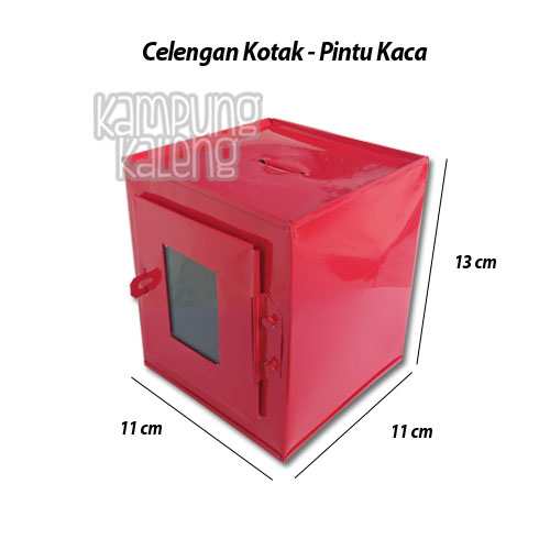 celengan pintu kaca
