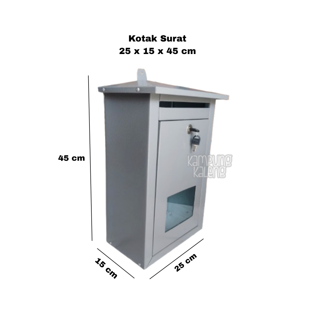 kotak surat 25x15x45 cm