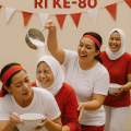 lomba estafet tepung