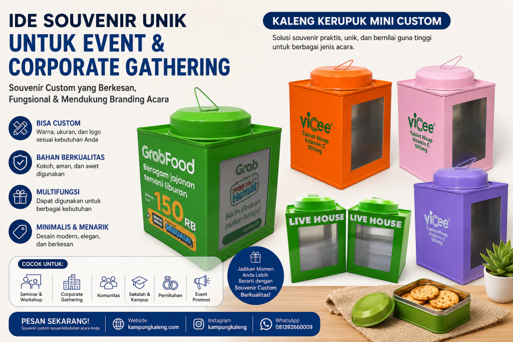 Ide Souvenir Event Corporate - Kampung Kaleng
